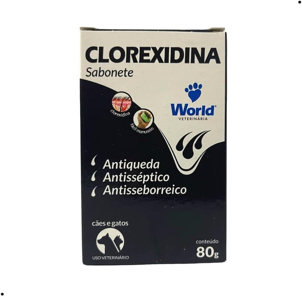 World Veterinária Sabonete de Clorexidina para Cães